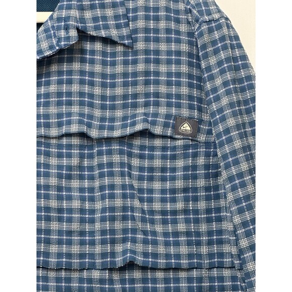 Vintage Nike ACG Dri Fit Shirt Mens Large Blue Plaid All Condition Gear - Picture 6 of 16
